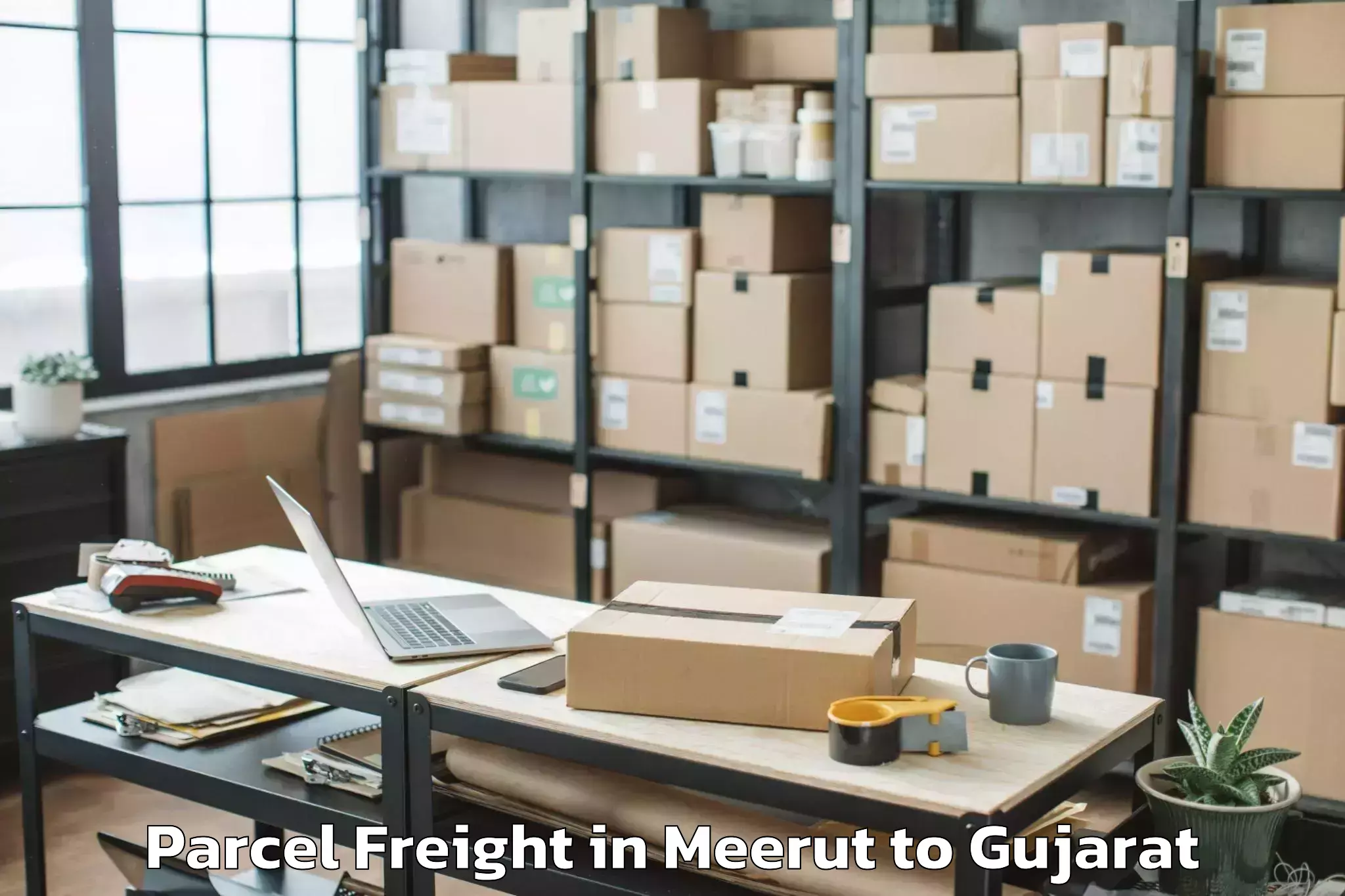 Meerut to Kundla Parcel Freight